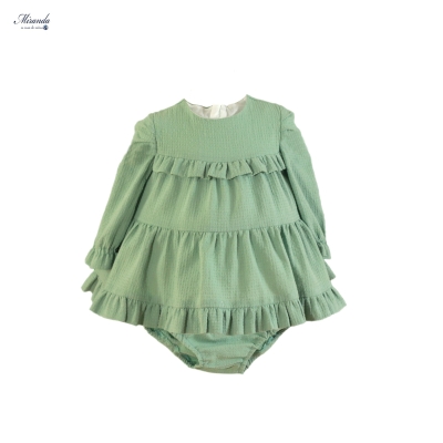 Рокля с къдрички 12м./74 см.