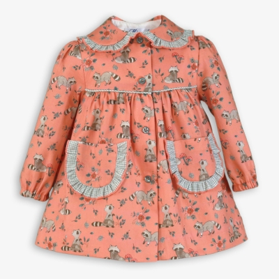 Рокля цвят сьомга