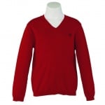 Пуловер в червено