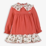 Рокля в цвят сьомга с якичка 10г./140см.